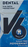 Produktbild von V6 Dental Care Kaugummi Peppermint Box