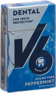Produktbild von V6 Dental Care Kaugummi Peppermint Box