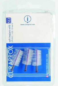 Product picture of Curaprox CPS 512 Soft Implant Brushes Violet 3 pieces