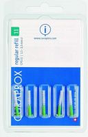 Produktbild von Curaprox 11 Regular Interdental Bürste Grün 5 Stück