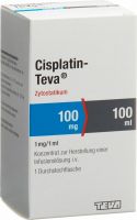 Produktbild von Cisplatin Teva 100mg/100ml Durchstechflasche 100ml