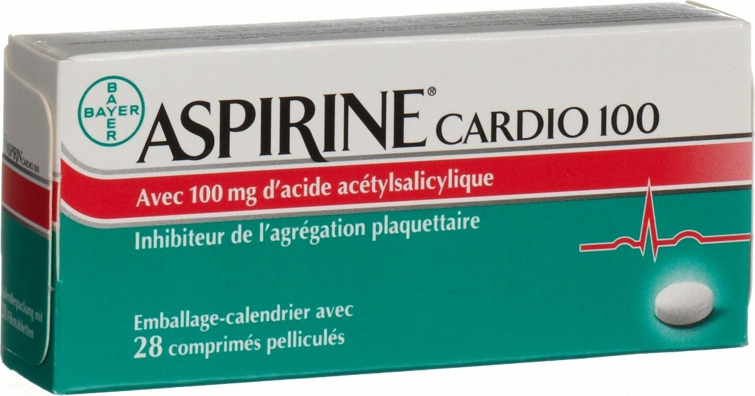 Aspirin Cardio 100 Filmtabletten 100mg 28 Stück in der Adler Apotheke