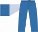 Produktbild von Barrier Scrub Suit Hose M Blau 48 Stück