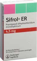 Image du produit Sifrol ER Retard Tabletten 4.5mg 30 Stück