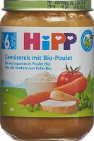Produktbild von Hipp Gemüsereis mit Bio-Poulet Glas 190g