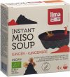 Produktbild von Lima Suppe Miso Instant Ingwer 4x 15g