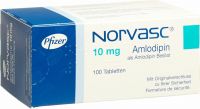 Produktbild von Norvasc Tabletten 10mg 100 Stück