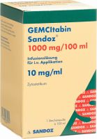 Produktbild von Gemcitabin Sandoz Infusionslösung 1000mg/100ml Durchstechflasche