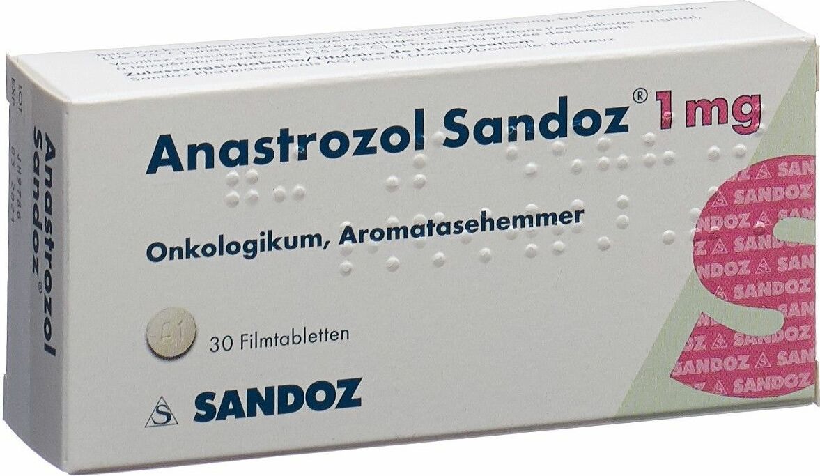 Anastrozol Sandoz Filmtabletten 1mg 30 Stück in der Adler Apotheke