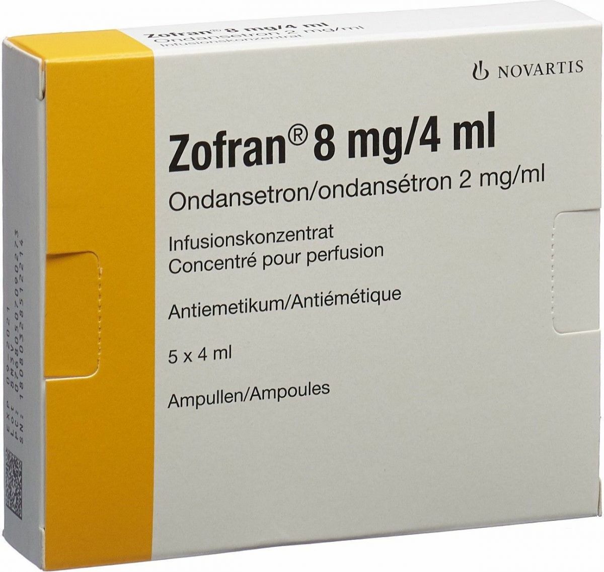Zofran Infusionskonzentrat 8mg/4ml 5 Ampullen 4ml in der Adler Apotheke