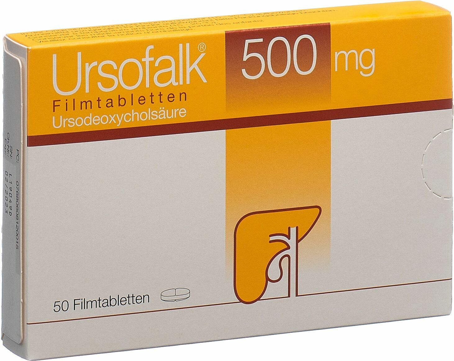 Ursofalk Filmtabletten 500mg 50 Stück in der Adler Apotheke