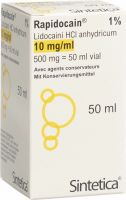 Produktbild von Rapidocain 1% Injektionslösung 500mg/50ml Vial 50ml