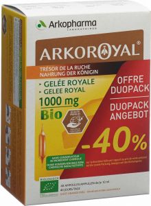 Produktbild von Arkoroyal Gelee Royale 1000mg Duo 2x 20 Stück