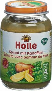 Produktbild von Holle Spinat mit Kartoffeln ab dem 4. Monat Bio 190g