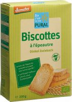 Produktbild von Pural Dinkelzwieback ohne Zucker Demeter 200g