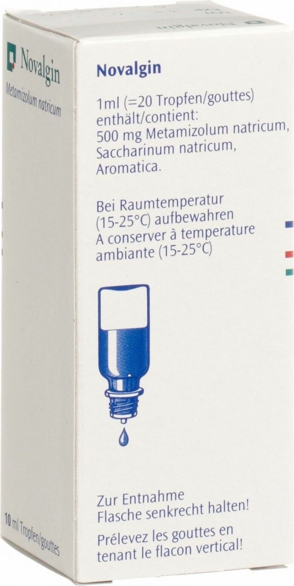 Novalgin Tropfen 0.5g/ml 10ml in der Adler Apotheke