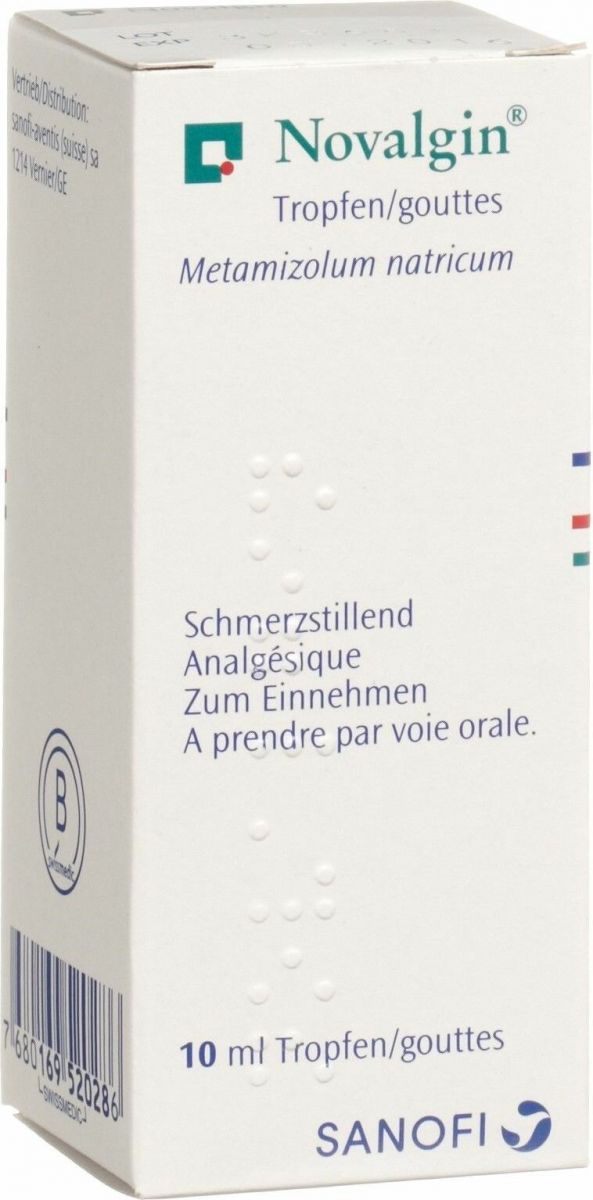 Novalgin Tropfen 0.5g/ml 10ml in der Adler Apotheke