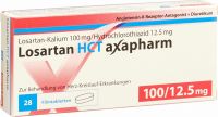 Produktbild von Losartan HCT Axapharm Filmtabletten 100/12.5mg 28 Stück