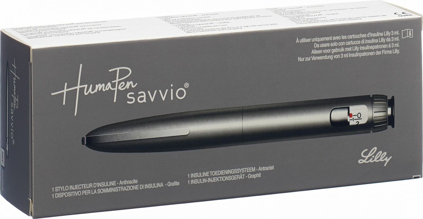 Humapen Savvio Pen für Insulin Graphit in der Adler Apotheke