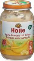 Produktbild von Holle Feine Banane mit Griess ab dem 6. Monat Bio 190g
