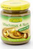 Produktbild von Rapunzel Mischmus 4 Nuts Glas 250g