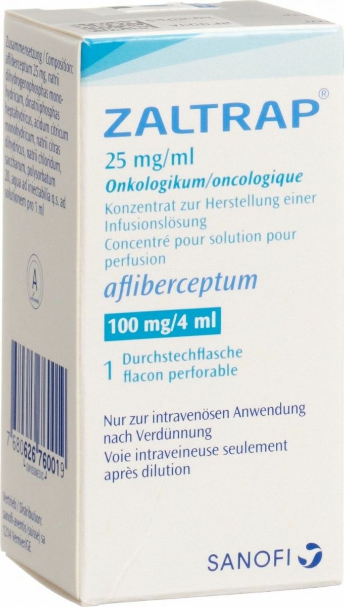 Zaltrap Infusionskonzentrat 100mg/4ml Durchstechflasche 4ml in der Adler  Apotheke